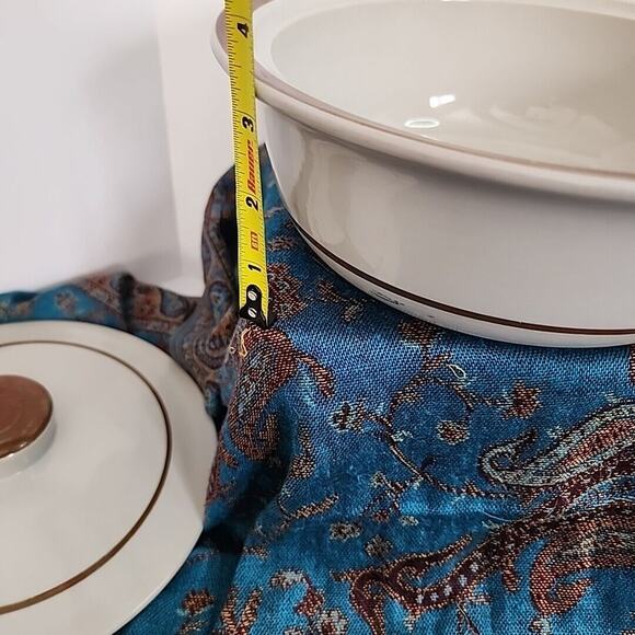 Vtg Sierra Stoneware Simplicity Round Covered Serving Bowl 9.5" X 4.5" Brown - Picture 7 of 14